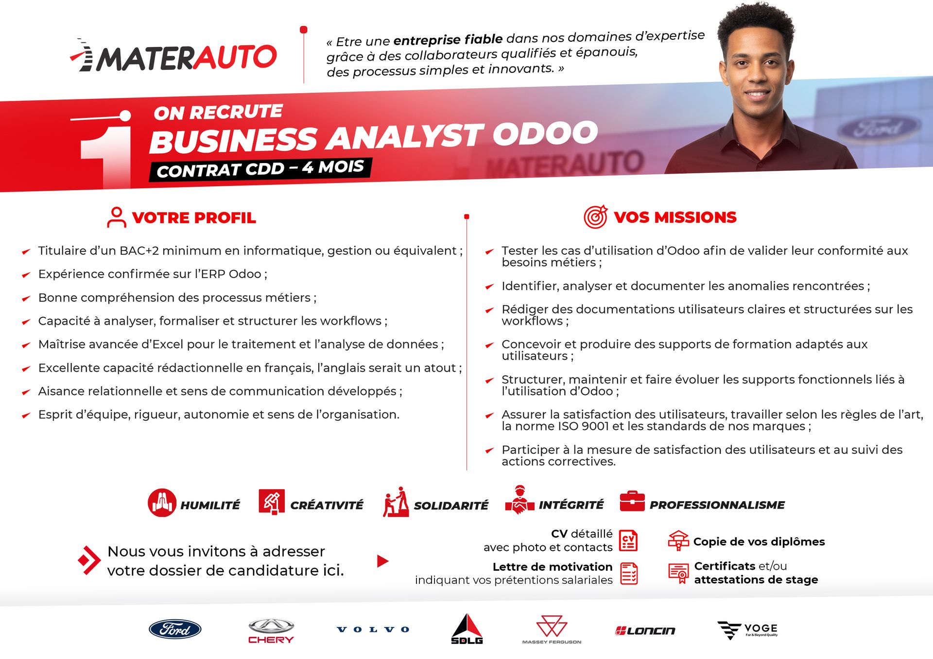Business analyst Odoo